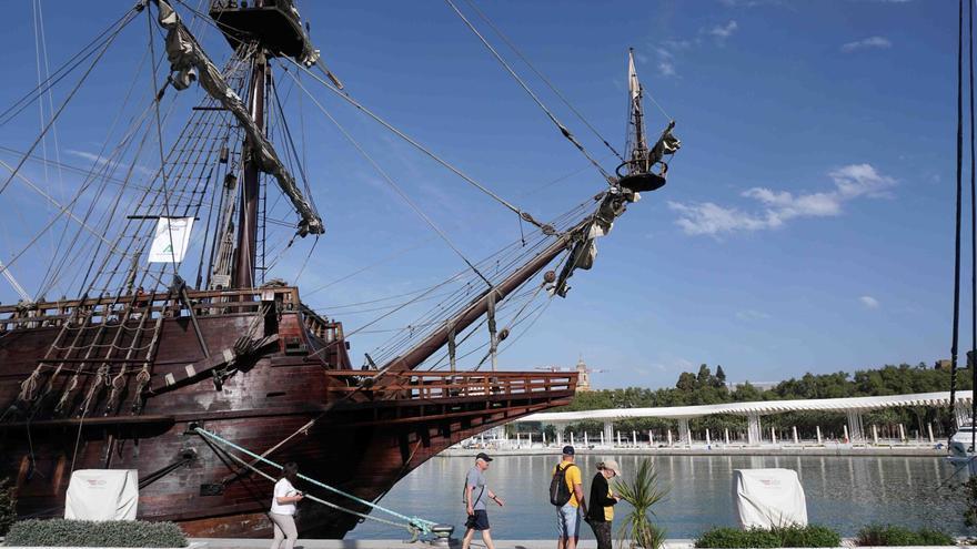 Llega a Málaga una réplica única del legendario galeón español del siglo XVIII