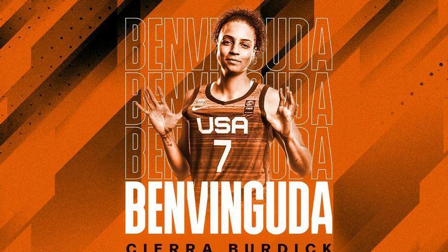 Cierra Burdick, fichaje en el Valencia Basket