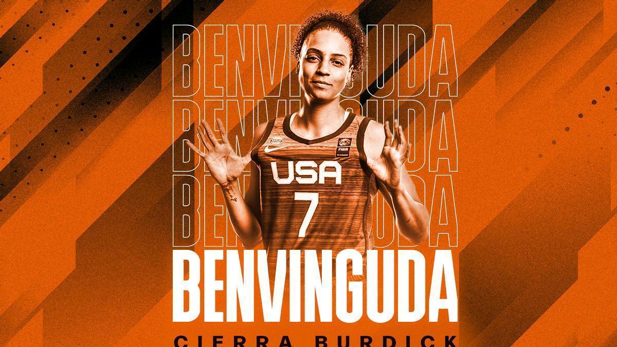 Cierra Burdick, nueva jugadora del Valencia Basket