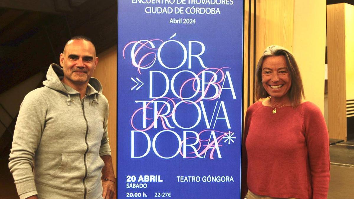Rafa Bocero e Isabel Albás, en la presentación de Córdoba Trovadora.