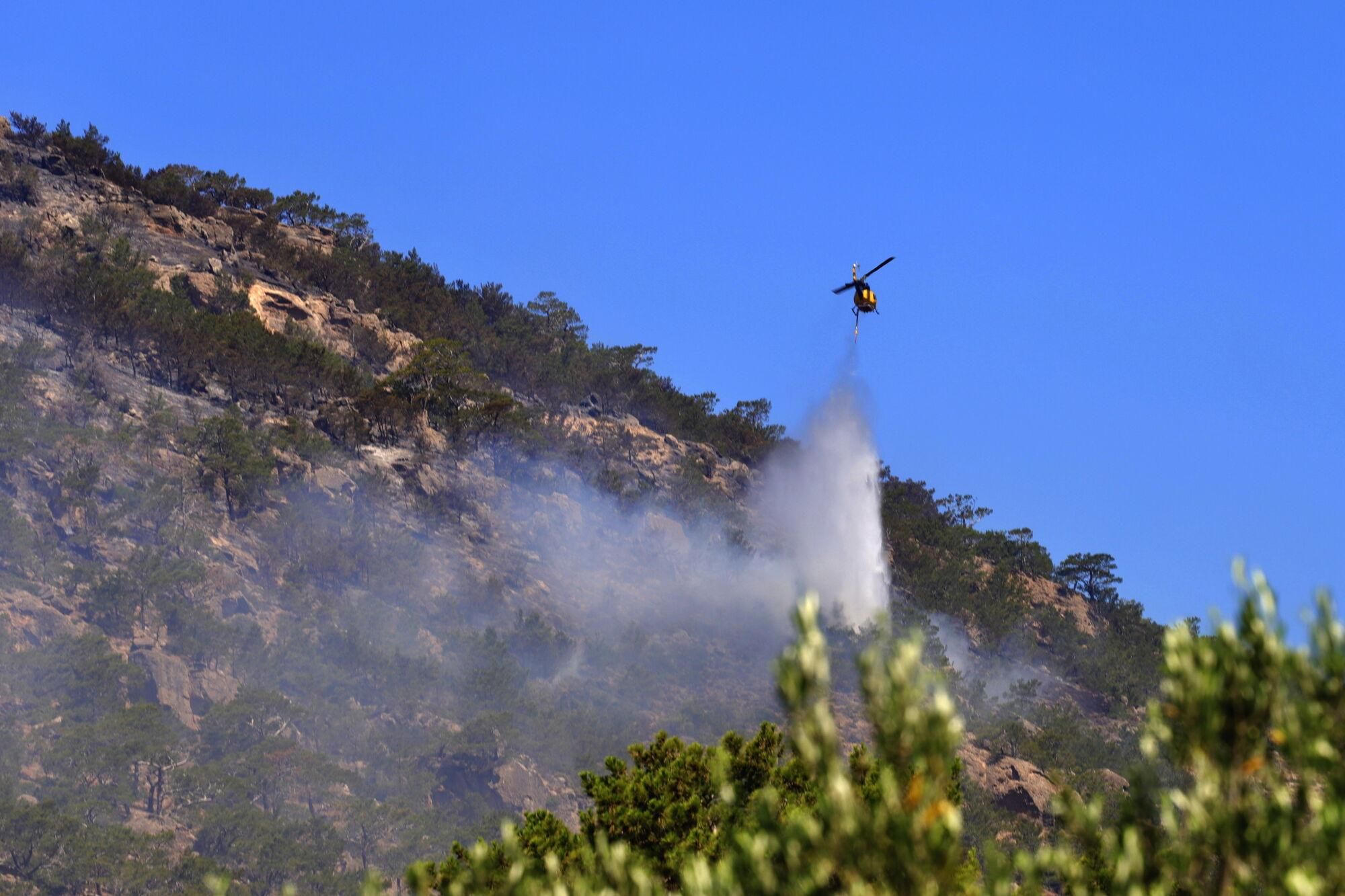 Miles de evacuados por el fuego en Creta