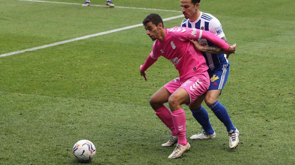 Un momento del encuentro entre SD Ponferradina y UD Las Palmas