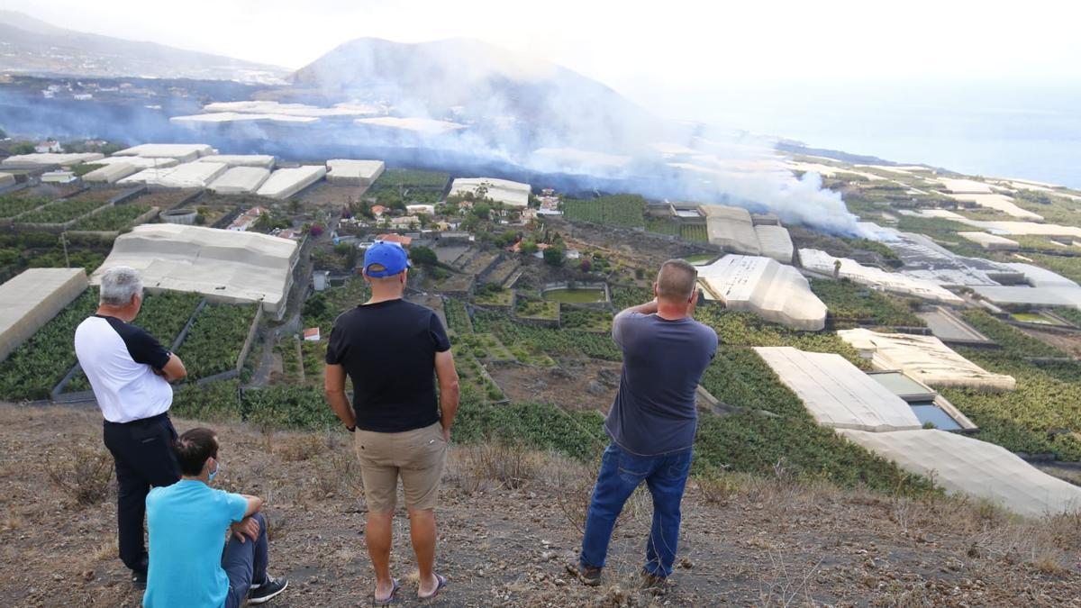 La lava del volcán de La Palma avanza hacia el mar.