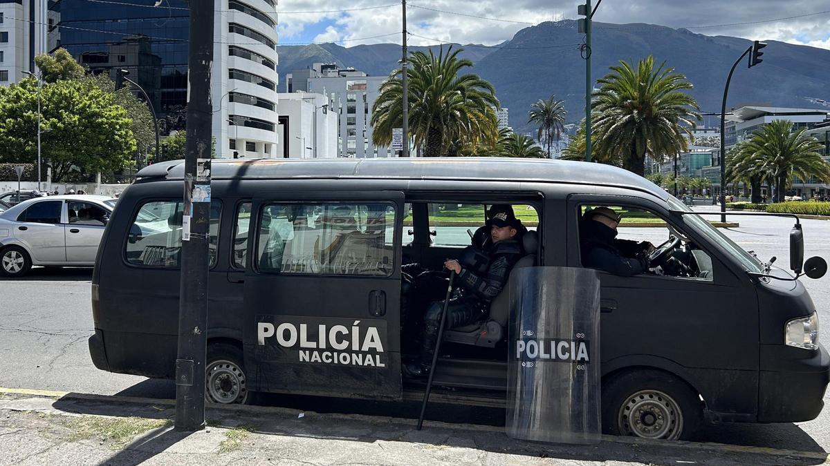 Imagen de archivo de agentes de Policía en Ecuador.