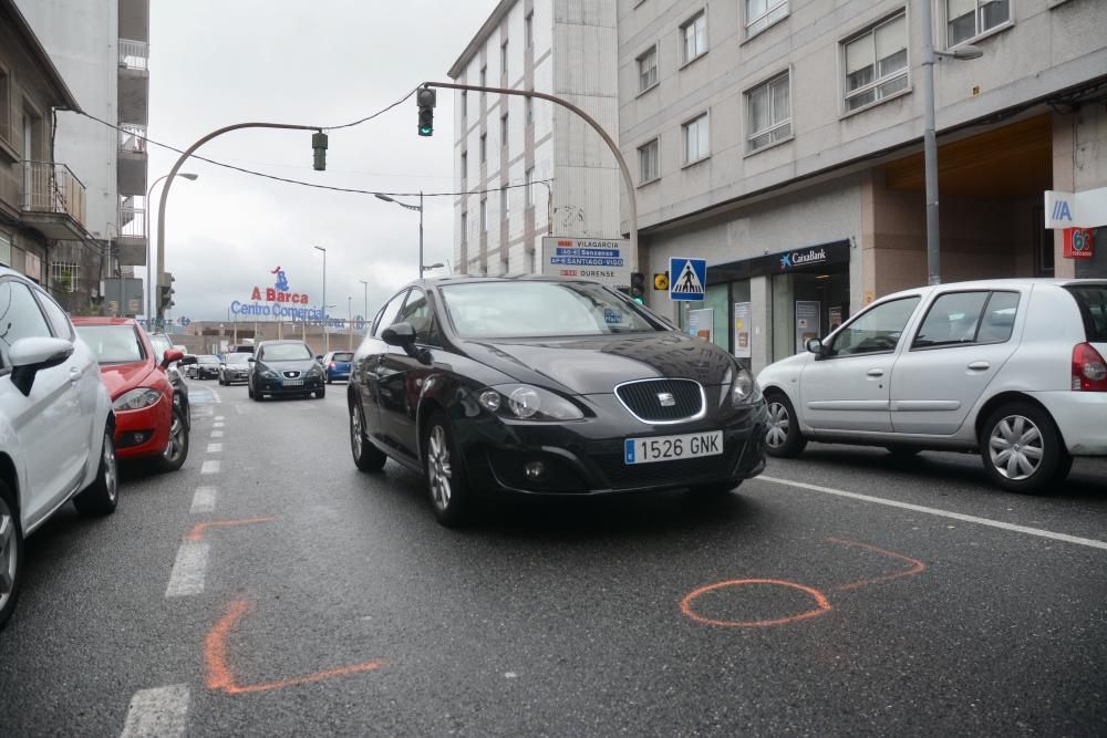 Tráfico en Galicia | Malestar entre los vecinos de la PO-308 ante la inseguridad del vial