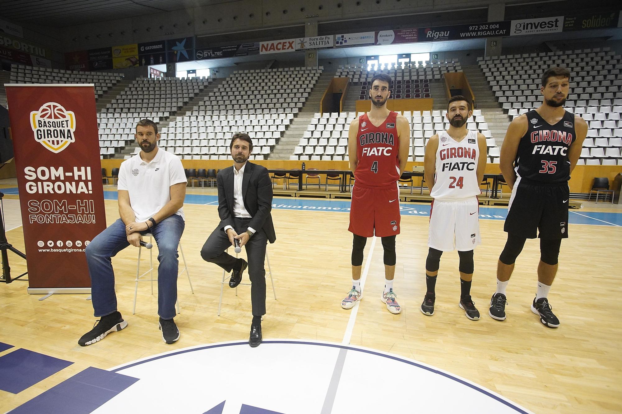 El Bàsquet Girona presenta les equipacions per a l'estrena a l'ACB