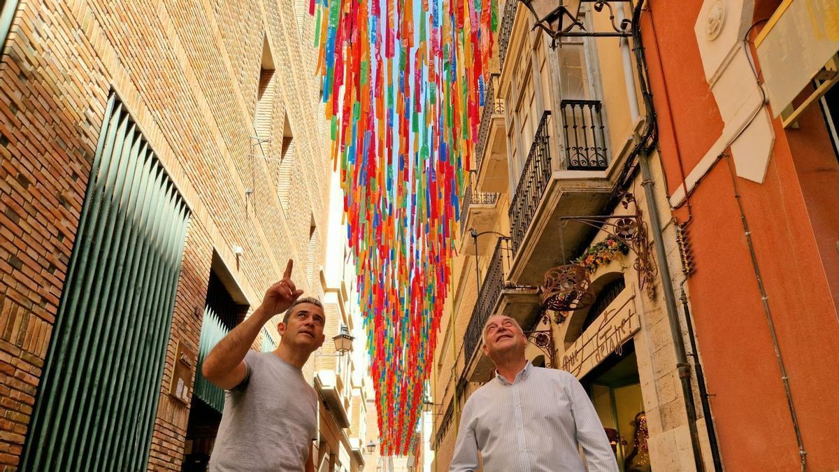 Jesus Artigot y Eduardo Suarez, en la calle Amantes de Teruel.