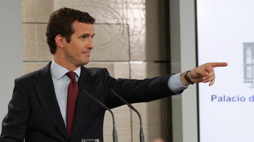 El líder del PP, Pablo Casado.