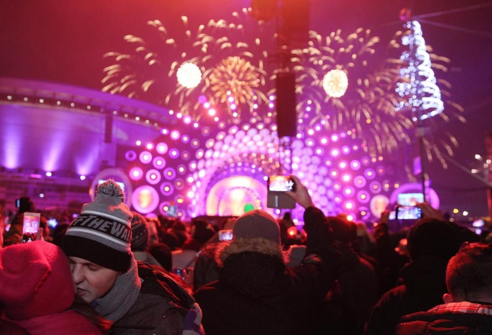 New Year's Eve celebration in Katowice