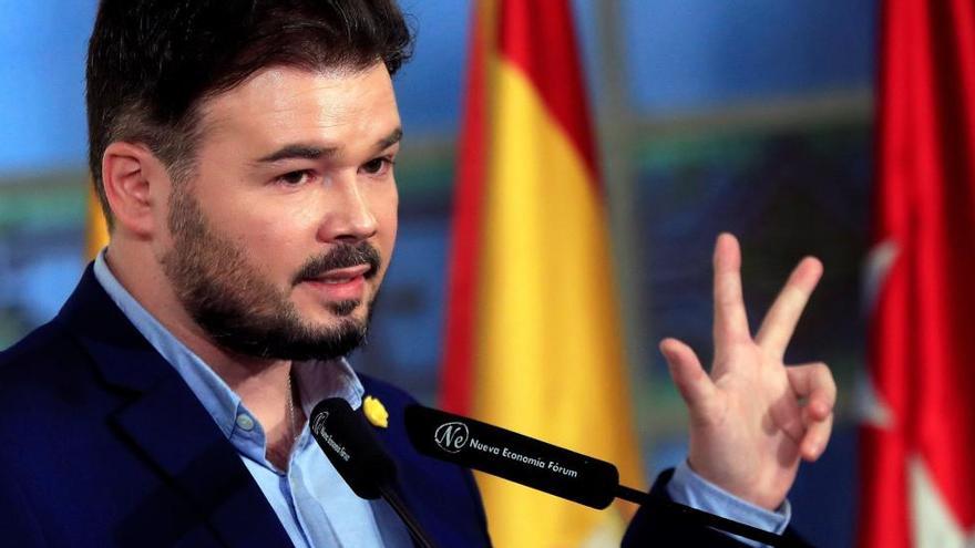 Rufián, a Puigdemont: «Està molt bé que t&#039;aplaudeixin a Perpinyà però el repte és que ho facin a Cornellà»