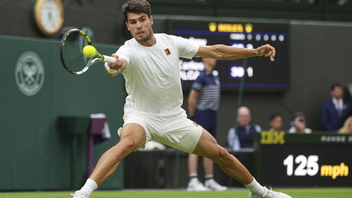 Wimbledon: Andrey Rublev - Carlos Alcaraz, en imágenes