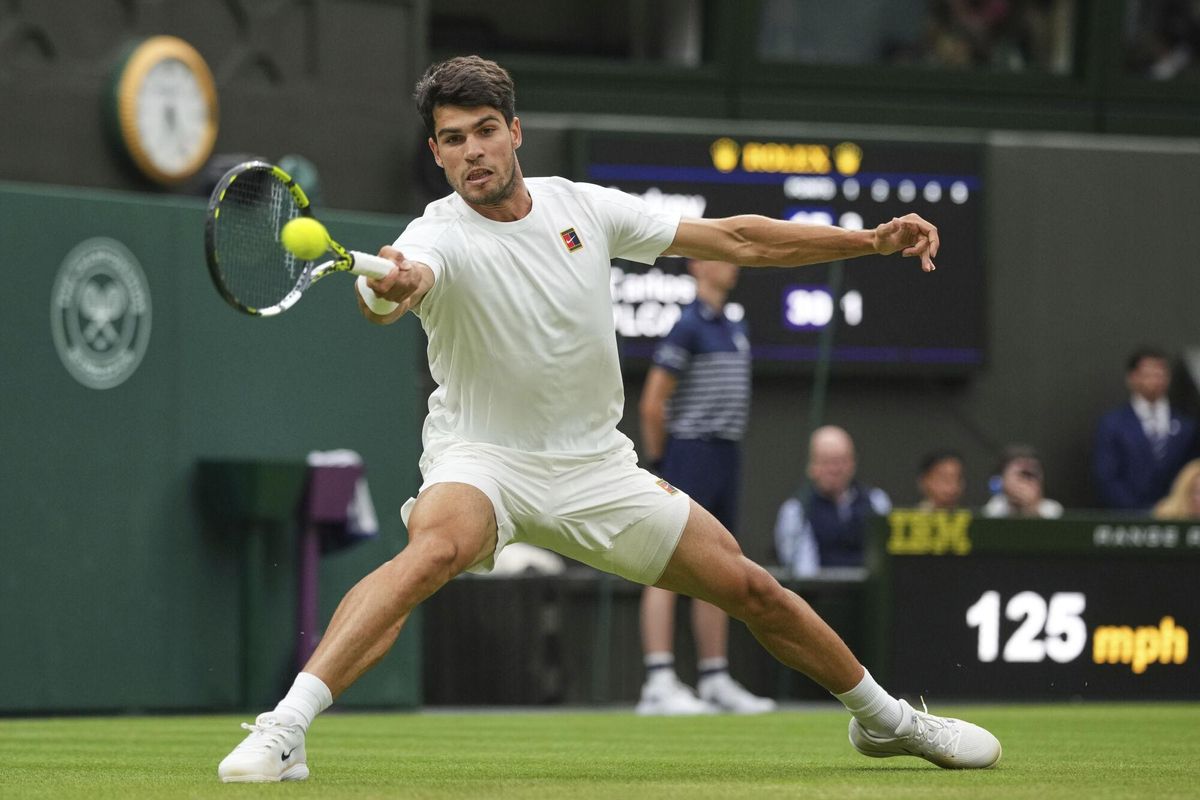 Wimbledon: Andrey Rublev - Carlos Alcaraz, en imágenes.