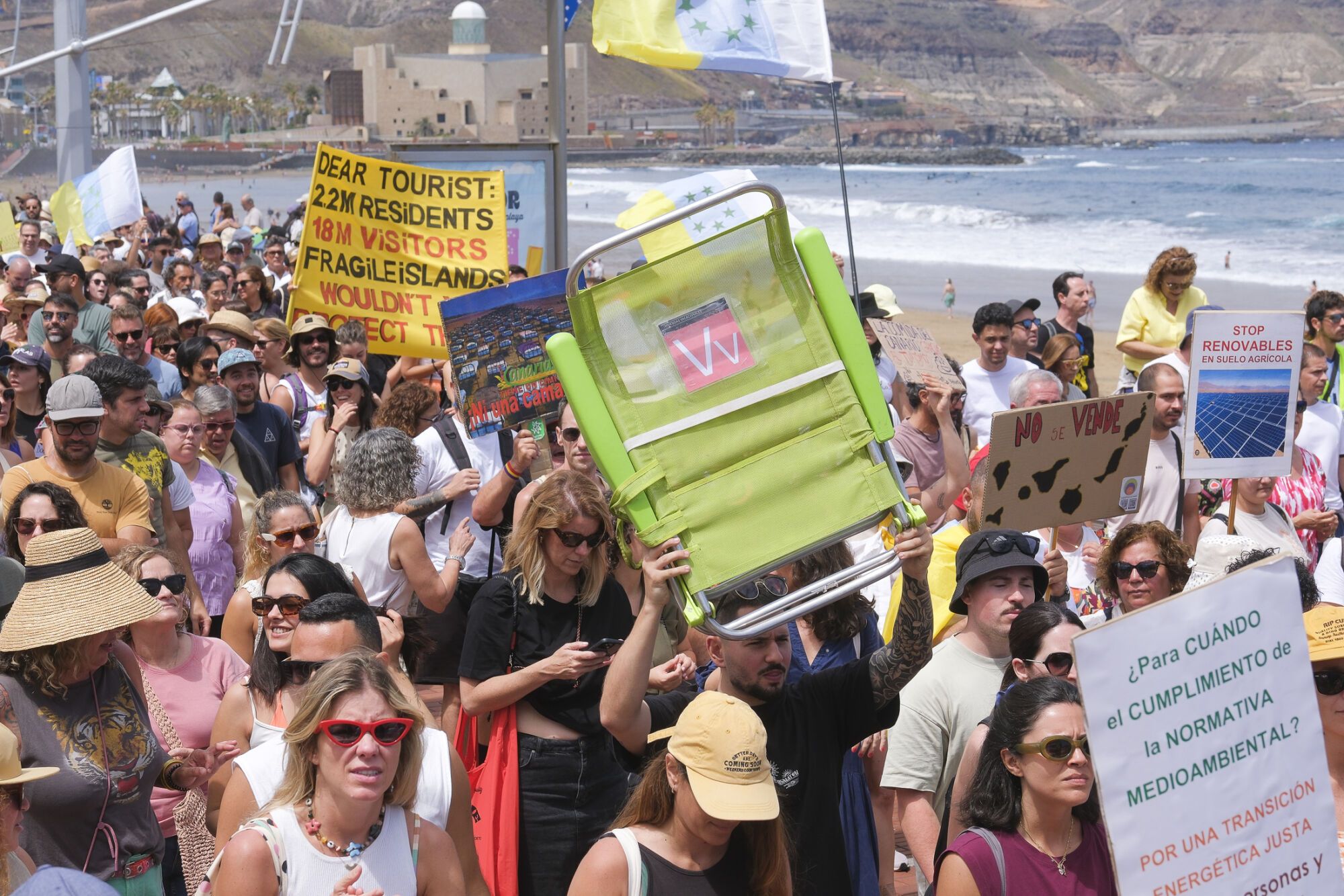 Manifestación Canarias tiene un límite 18M en Las Palmas de Gran Canaria