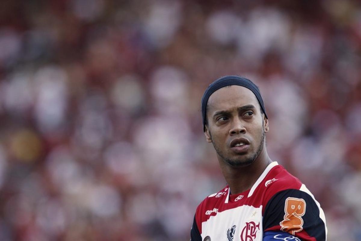 Ronaldinho, durant un partit del Flamengo.