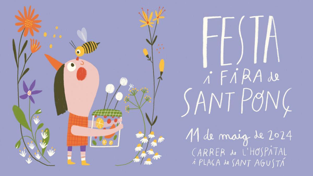 Cartel de la edición 2024 de la Feria de Sant Ponç.