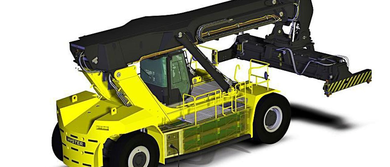 Prototipo de vehículo de transporte de contenedores. | LEVANTE-EMV