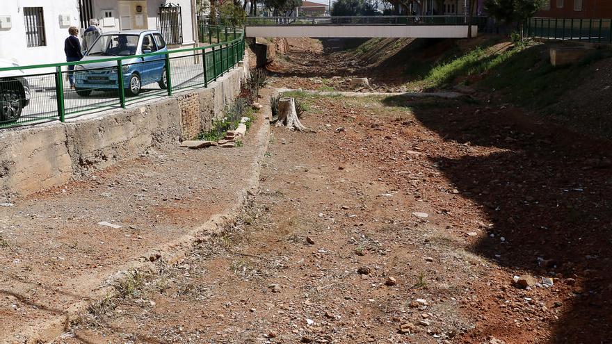 El barranco sobre el que se quiere intervenir.