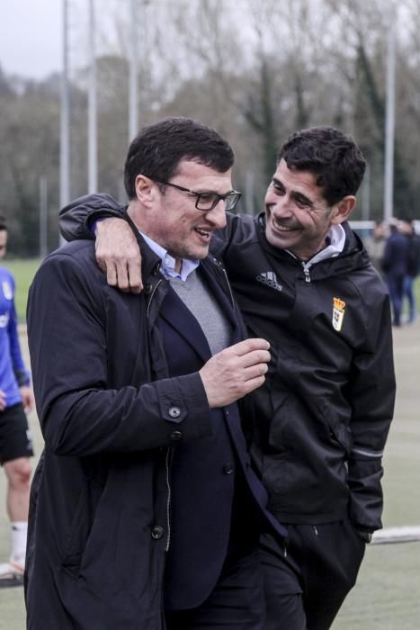 Entrenamiento del Real Oviedo en El Requexón