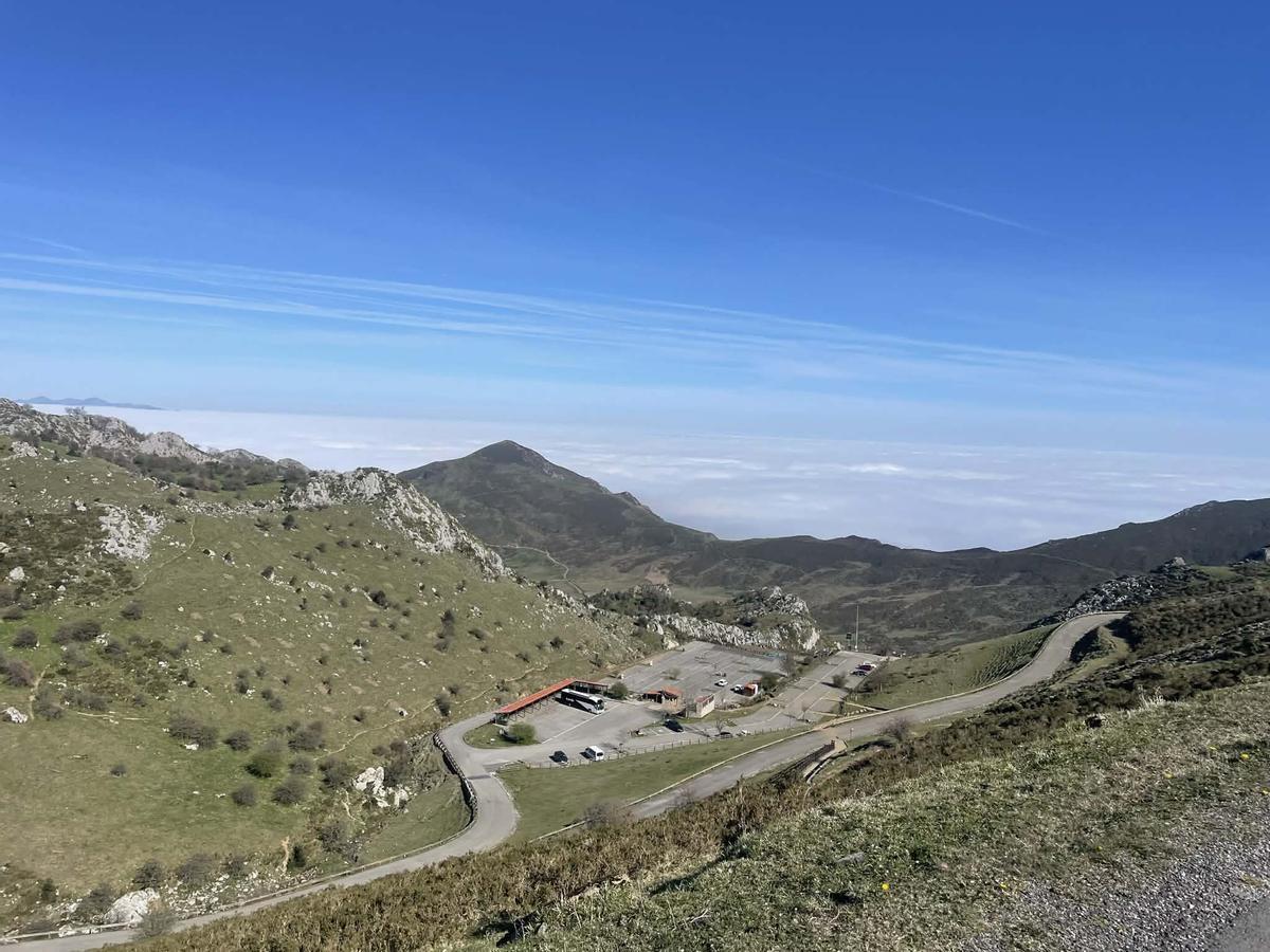 Área de Buferrera, en los lagos de Covadonga.