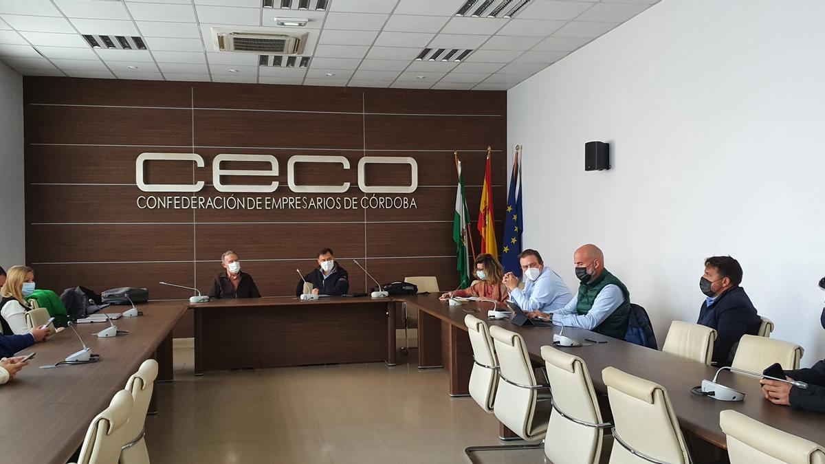 Un momento de la reunión de la Comisión de Transformación Digital de CECO con la Escuela Politécnica Superior de Córdoba.