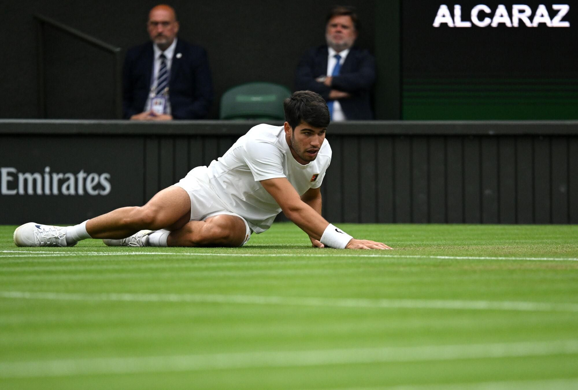 Wimbledon: Andrey Rublev - Carlos Alcaraz, en imágenes.