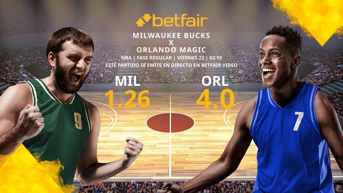 Milwaukee Bucks vs. Orlando Magic: horario, TV, estadísticas, clasificación y pronósticos