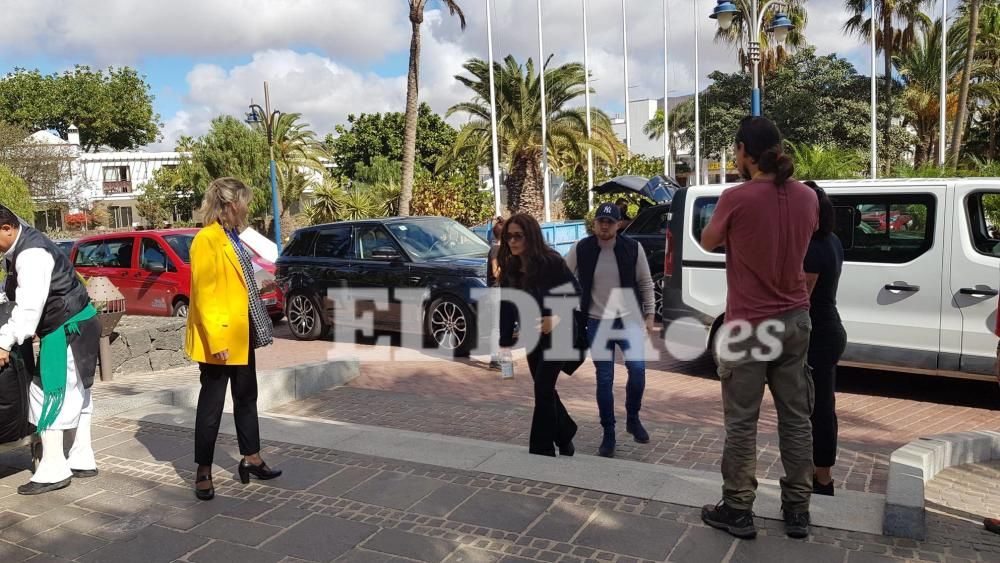 Salma Hayek ya está en Lanzarote para el rodaje de 'Los Eternos'