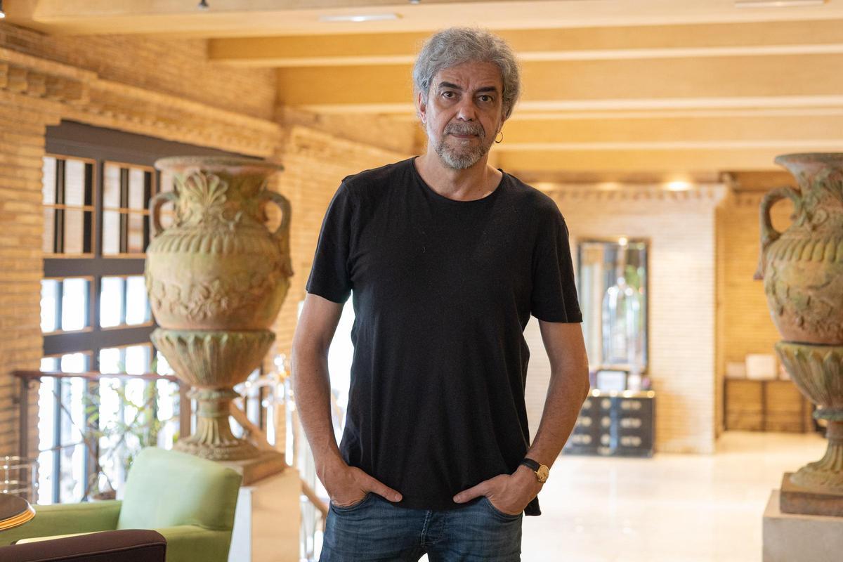 Fernando León de Aranoa en su visita este viernes a Zaragoza.