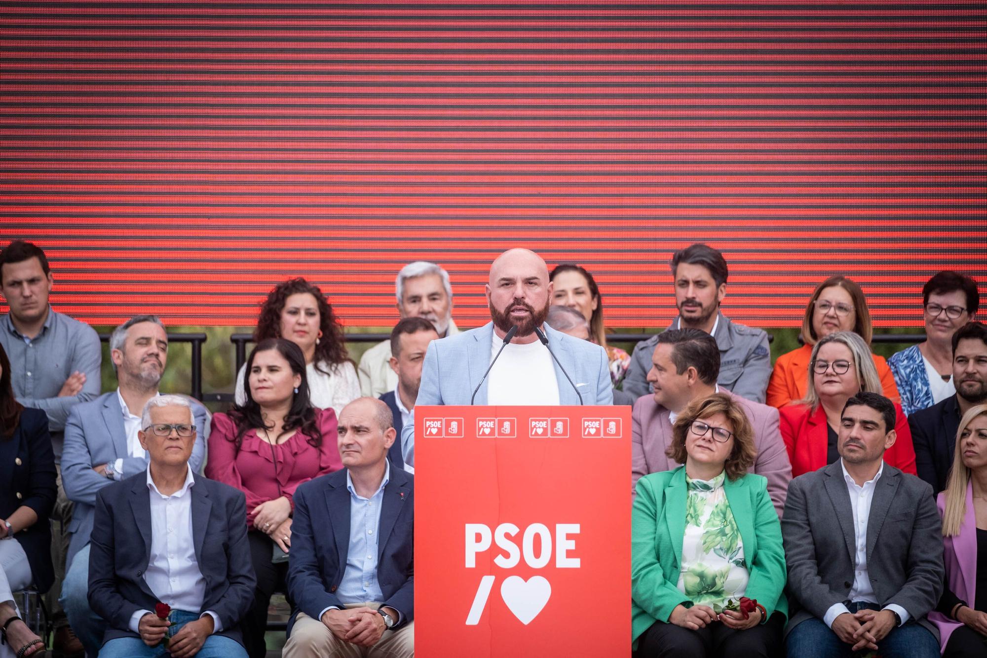 El PSOE presenta las candidaturas por la isla de Tenerife.