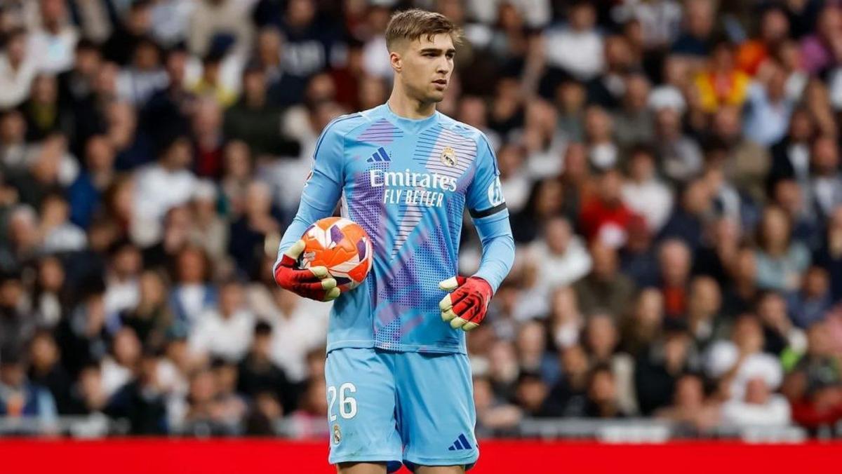 Fran González, en su debut con el primer equipo del Real Madrid