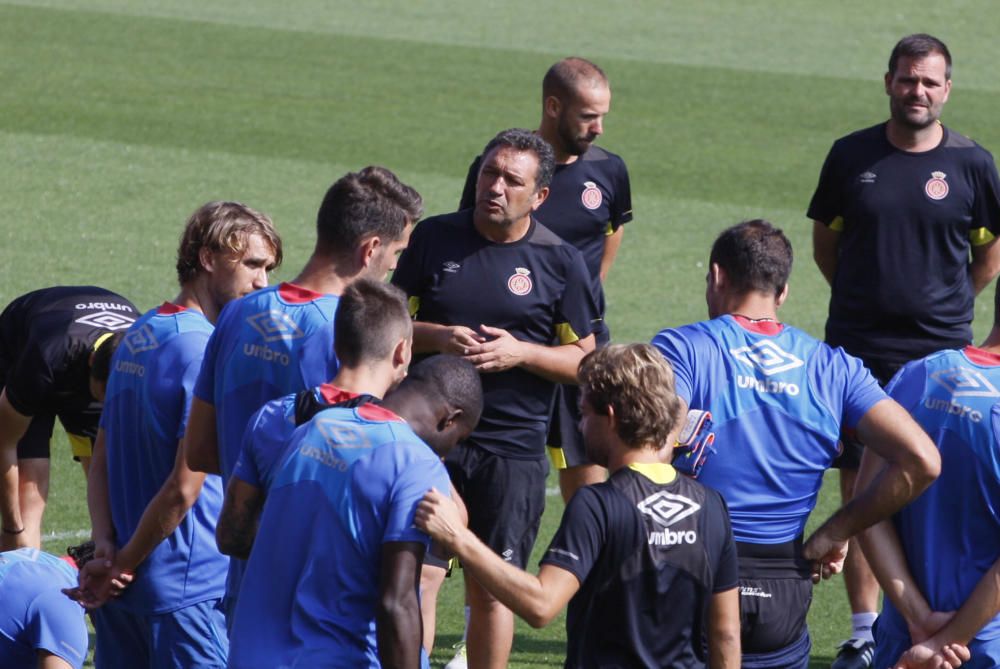 Últim entrenament del Girona abans de jugar al Camp Nou