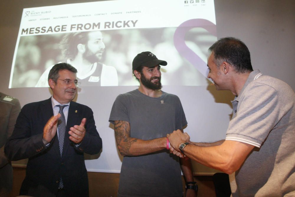 Ricky Rubio parla dels seus projectes socials a Banyoles