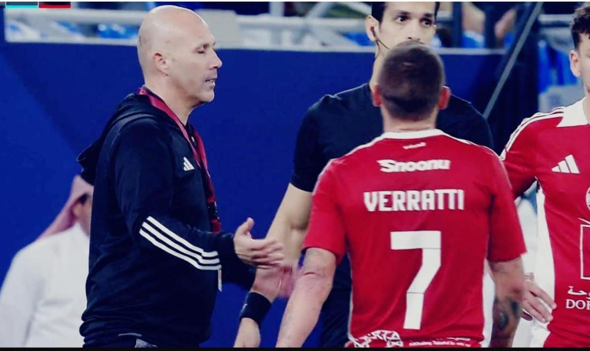 Yeray Rodríguez, entrenador lanzaroteño de fútbol del Al Arabi Doha, equipo de la Liga de las Estrellas en Qatar