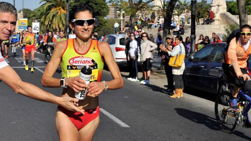 Marta Esteban, en el pasado Maratón de Valencia Trinidad Alfonso