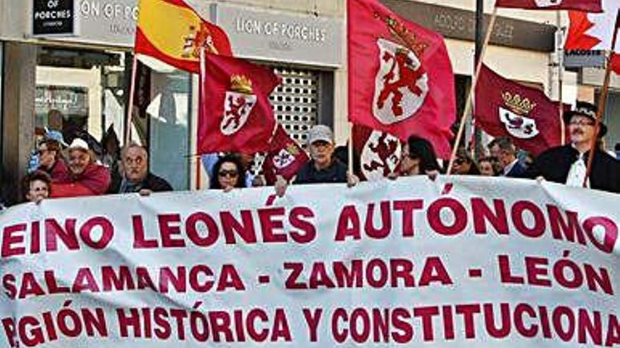 Manifestación celebrada en Zamora para solicitar la Región Leonesa.