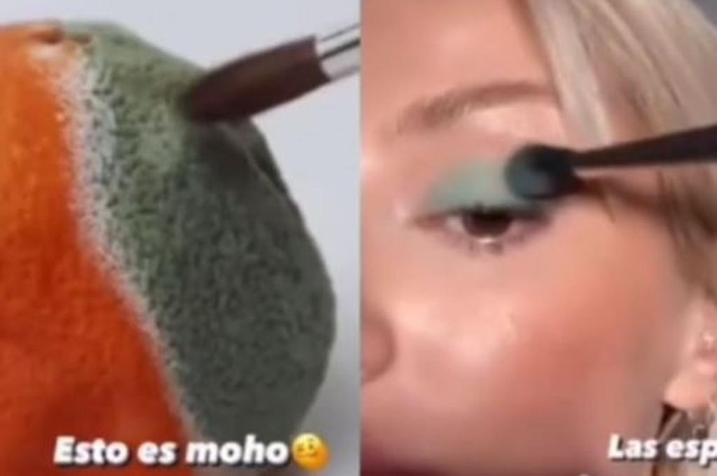 Maquillaje de naranja con moho
