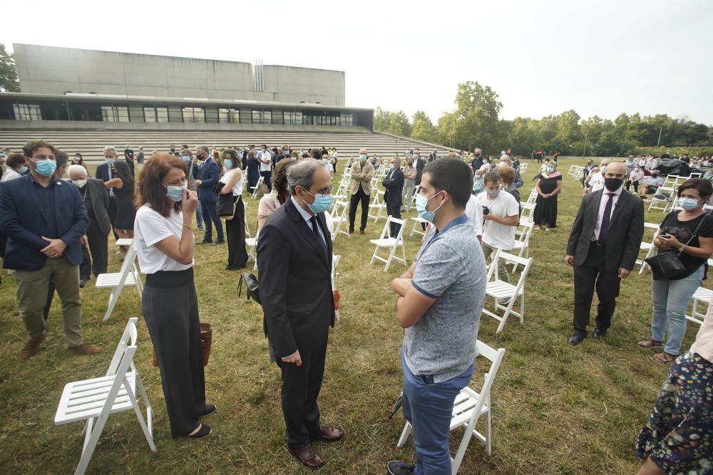 Acte d'homenatge a les víctimes de la covid-19 a Girona