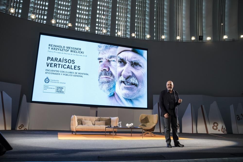 Premios Princesa 2018: Encuentro de Reinhold Messner y Krzysztof Wielicki con clubes de montaña, aficionados y público general”