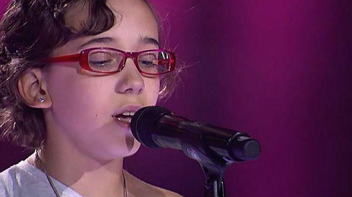 La actuación de Iraila que la hizo entrar en ’La Voz Kids’: los ’coaches’ se giran mientras ella interpreta ’Diamonds’ y las lágrimas no la dejan continuar