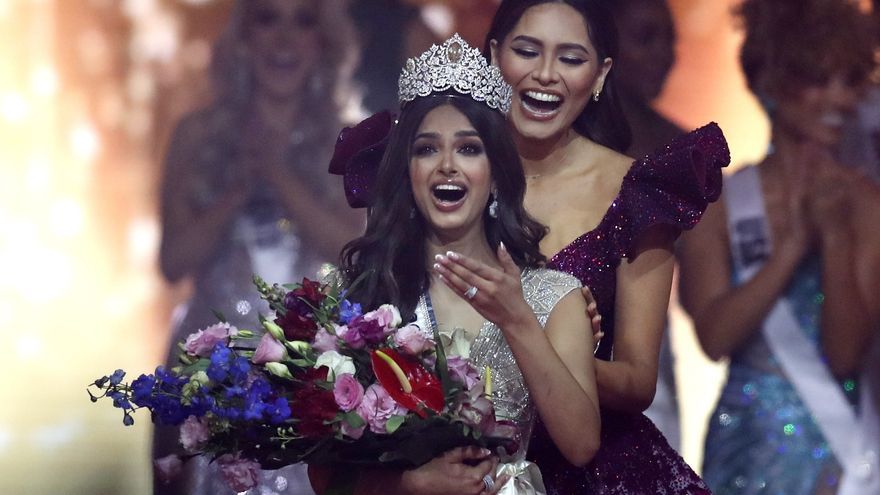 La joven actriz india Harnaaz Sandhu se corona como Miss Universo.