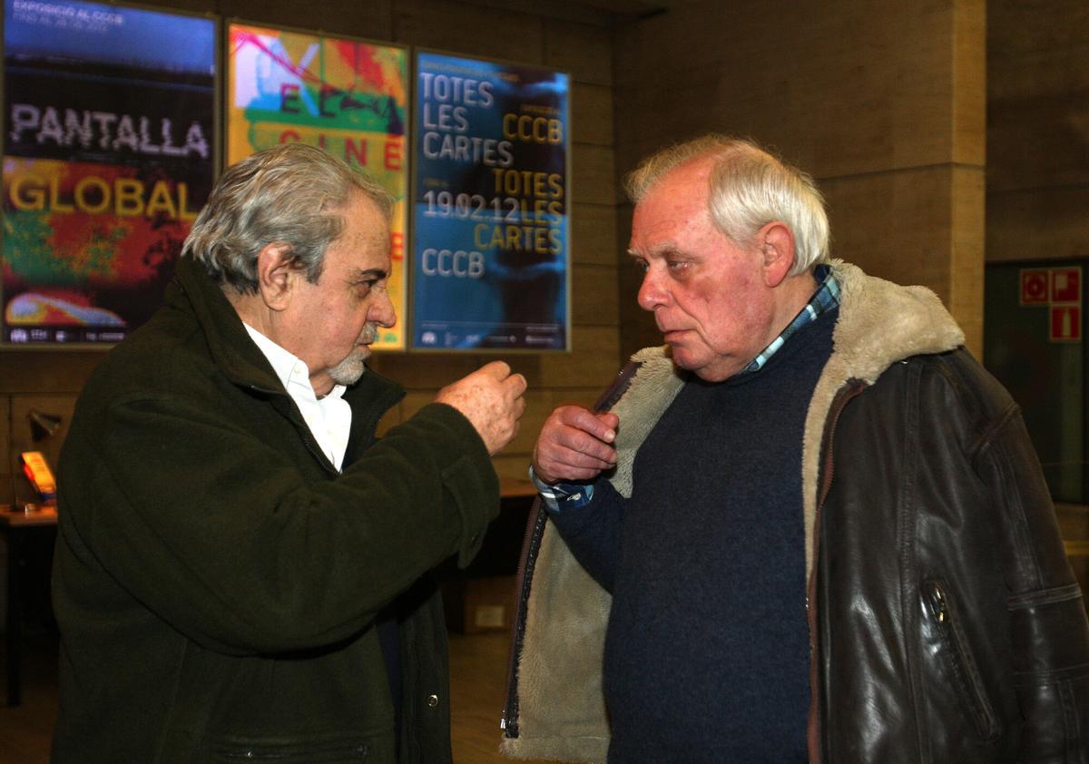 BARCELONA 20/02/2012 ICULT MESA REDONDA ENTRE JOAN MARSE Y ANTONIO LOBO ANTUNES EN EL CCCB FOTO ELISENDA PONS