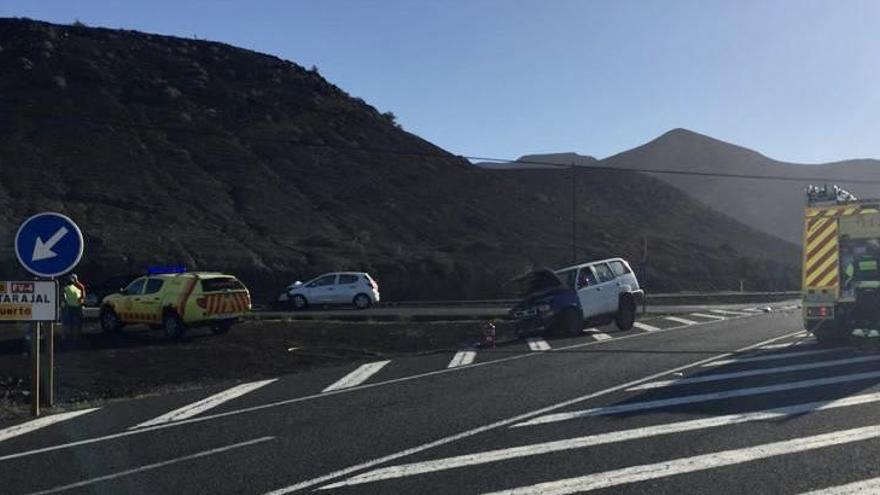 Aparatoso accidente en Tuineje