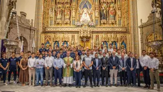 Ofrenda floral del UCAM Murcia a la Fuensanta
