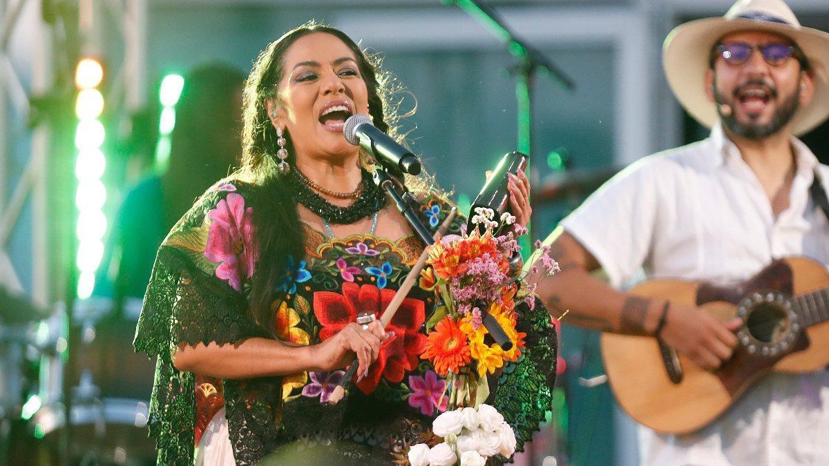 Lila Downs en el Festival Terraceo de Vigo en 2022.