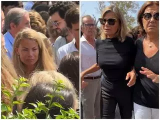 Cari Lapique y Carla Goyanes, devastadas y rotas en el funeral de Caritina