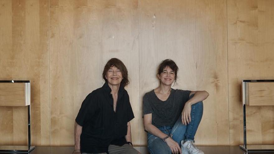 Jane Birkin y Charlotte Gainsbourg.