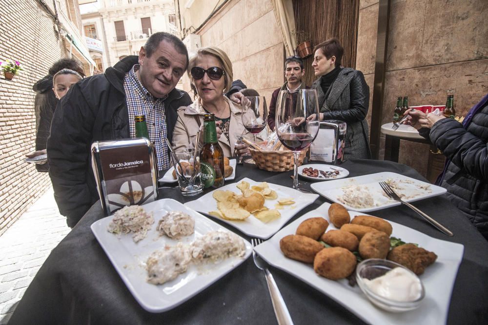 La cita se completó con una jornada gastronómica tras finalizar el recorrido por el museo al aire libre