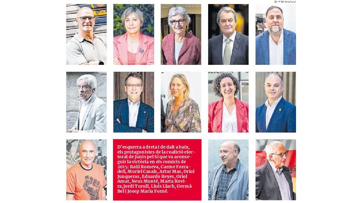 Rere la pista dels protagonistes de Junts pel Sí
