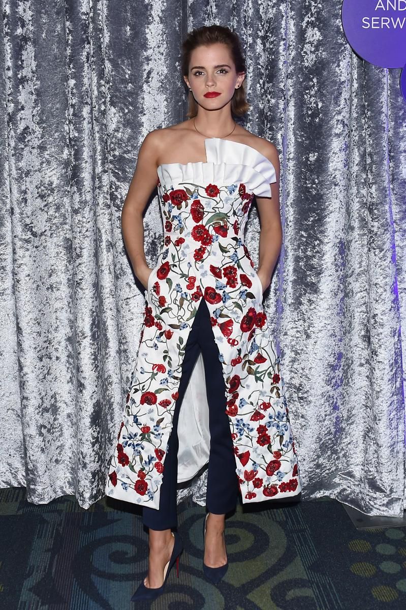 Emma Watson con vestido de Osman en la Cena de Corresponsales de la Casa Blanca