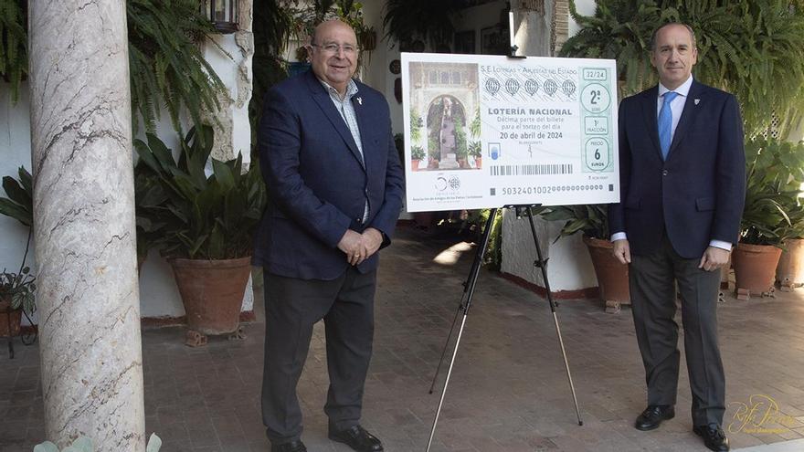 Un décimo de Lotería Nacional homenajea a la Asociación de Amigos de los Patios Cordobeses